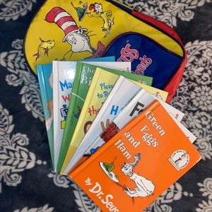 Vintage 1997 “Dr Seuss & His Friends” Bag & Books